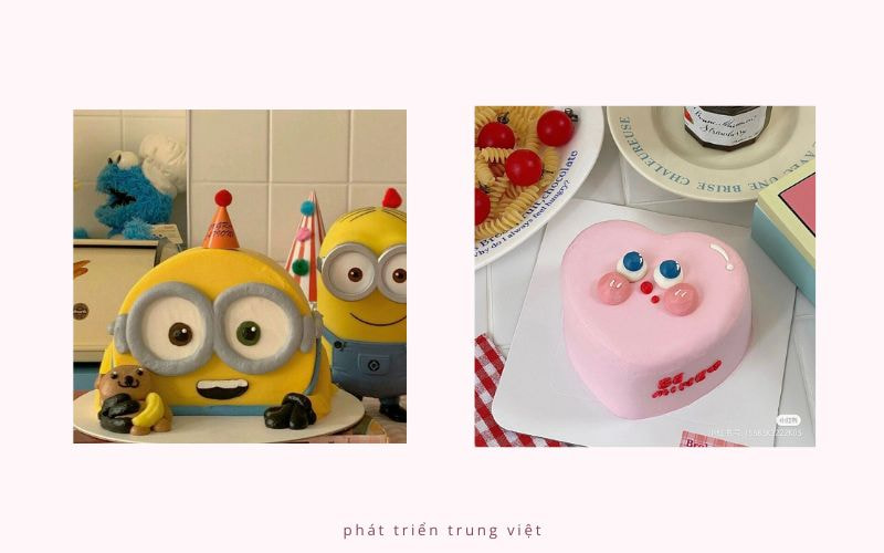 Bánh kem tạo hình sáng tạo